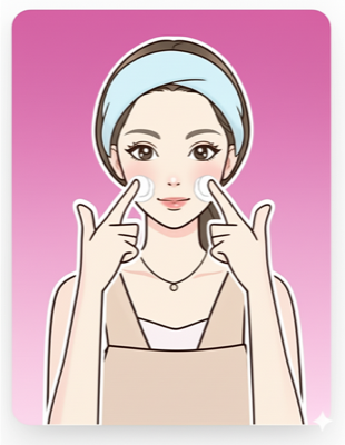 クリームを塗る